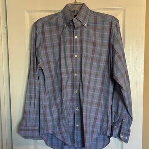 Tailorbyrd men’s blue long sleeve button down shirt size medium